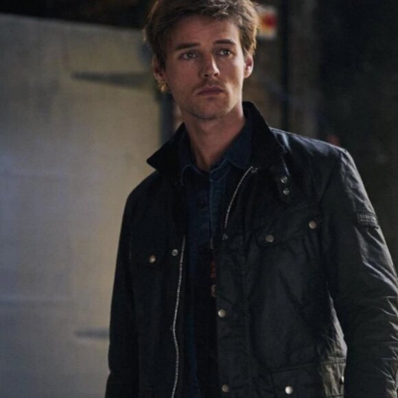 Sage ~ Barbour Tourer DUKE Waxed Motorcycle Jacket MSRP$485 British Heritage - Picture 1 of 16